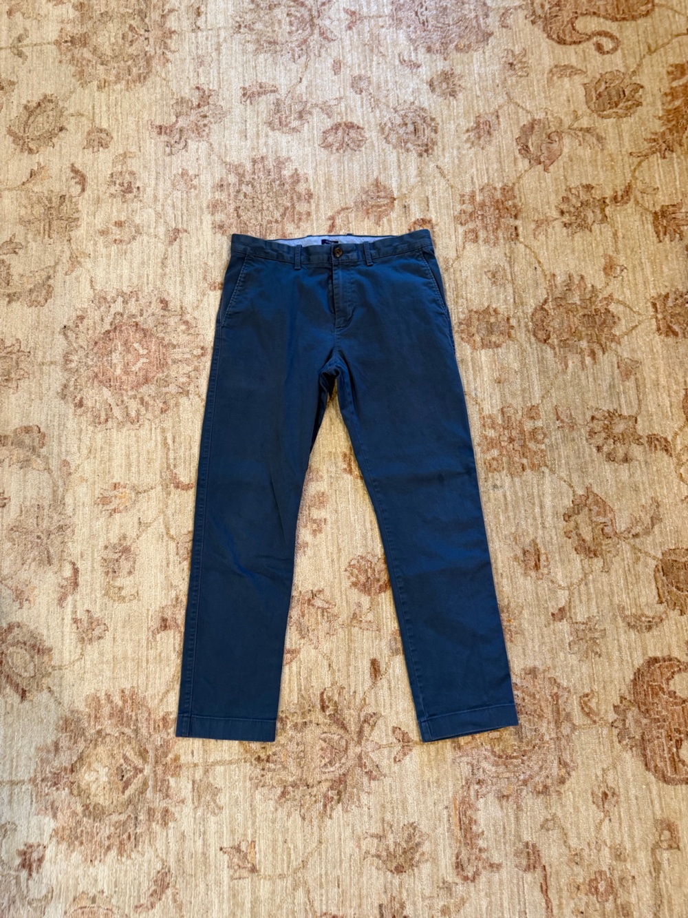J. Crew Slim Straight Chinos in Deep Navy